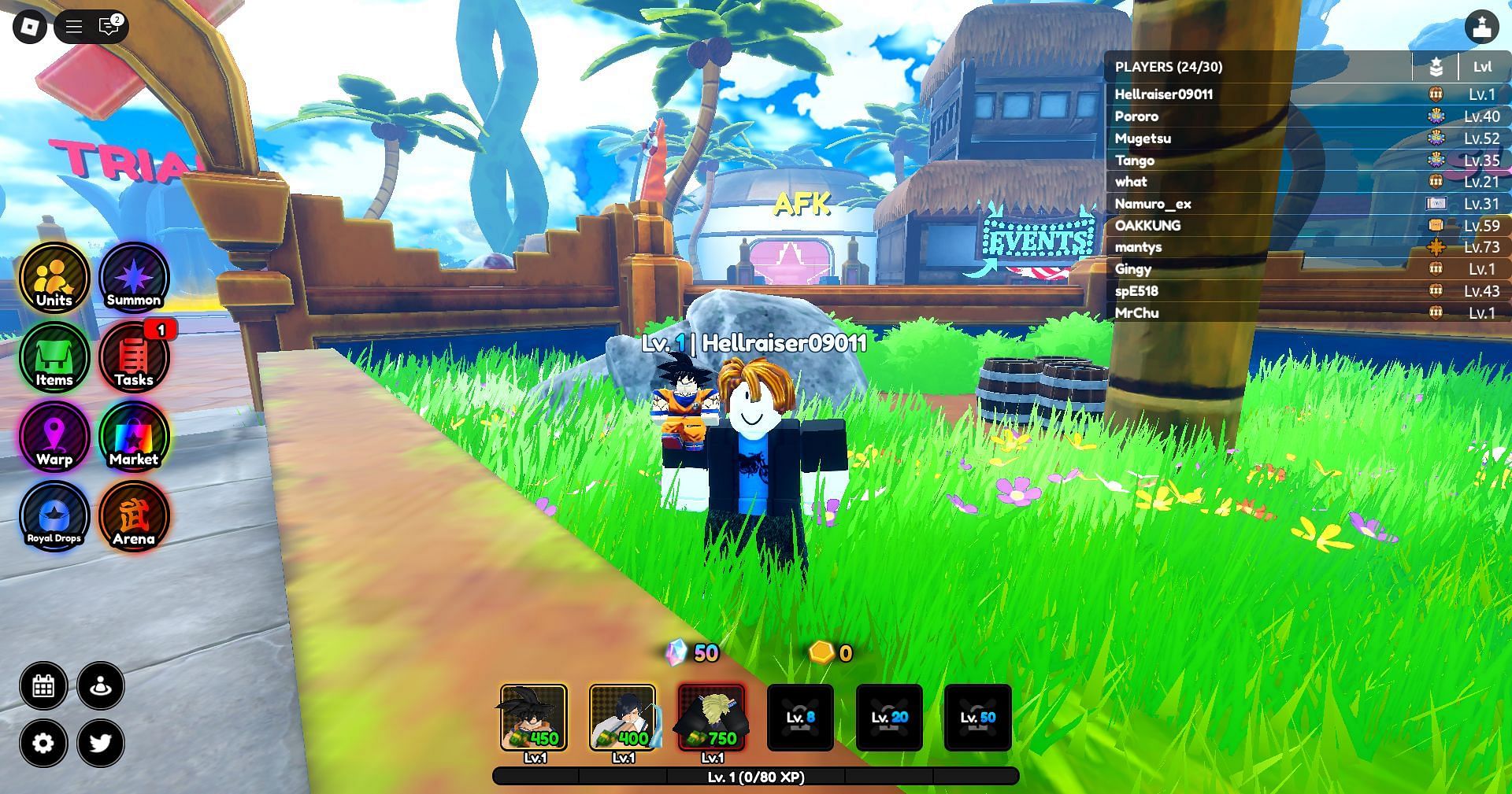 Free Rewards codes for the game (Image via Roblox)